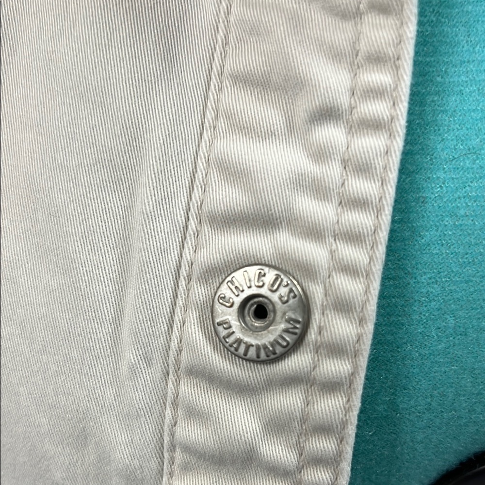 Chico's Light Tan Utility Jacket - Picture 9 of 9